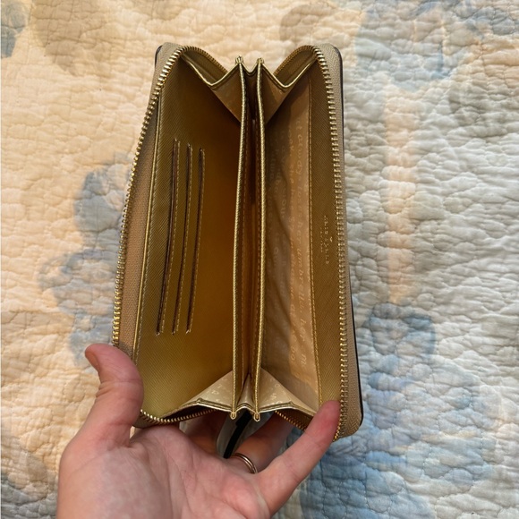 Gold Kate Spade Wristlet Wallet - Picture 3 of 3